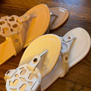 Tory Burch 2 pair flip flops